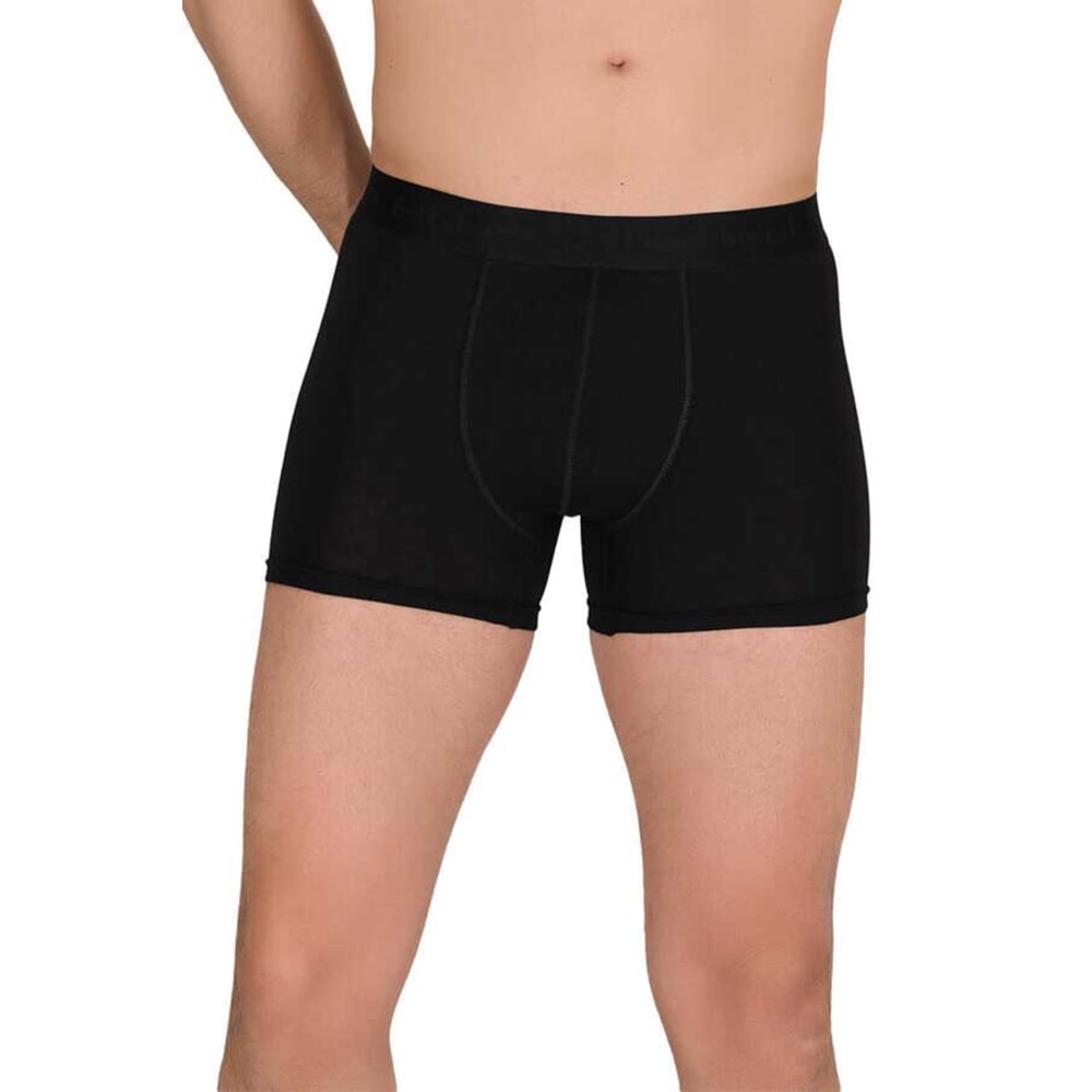 Berrak 4476 Erkek Modal Likralı Esnek Boxer Şort - Berrak - Boxer,Slip,Külot - Siyah - XXL