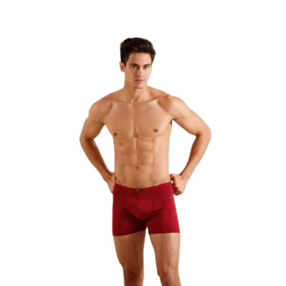 Berrak 4488 Modal İnce Kemer Erkek Boxer Şort - Siyah - L