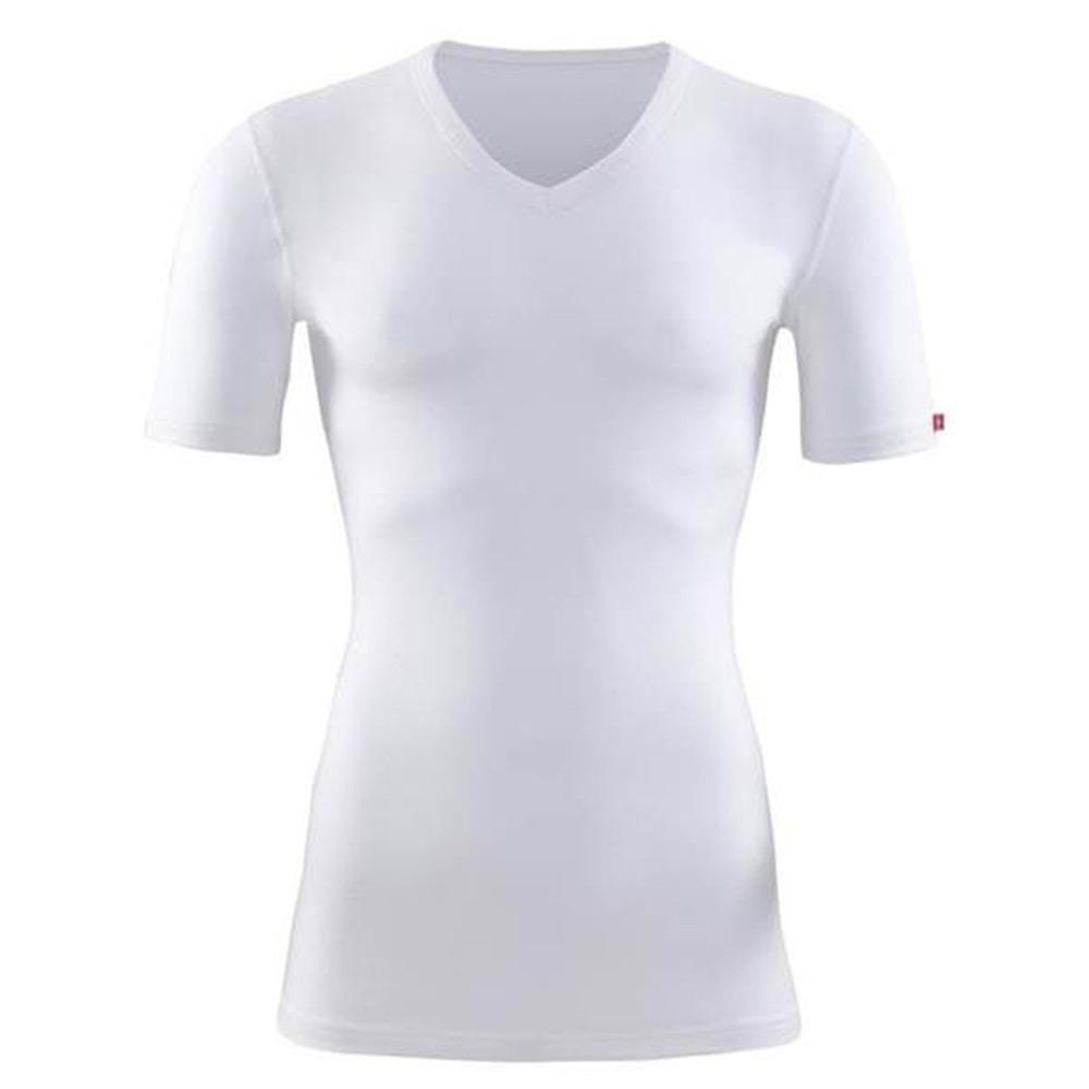 Blackspade 1263 Unisex Bay-Bayan V Yaka Termal Fanila - Blackspade - Kısa Kollu V Yaka Termal - Beyaz - S