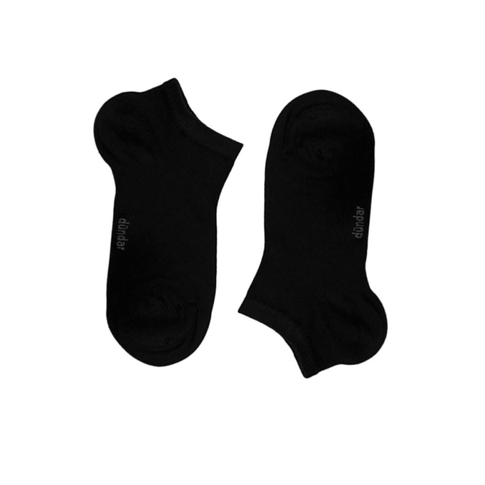 6'Lı Dündar Modal Dikişsiz Koku Yapmayan Unisex Patik Çorap - Siyah - 36-40