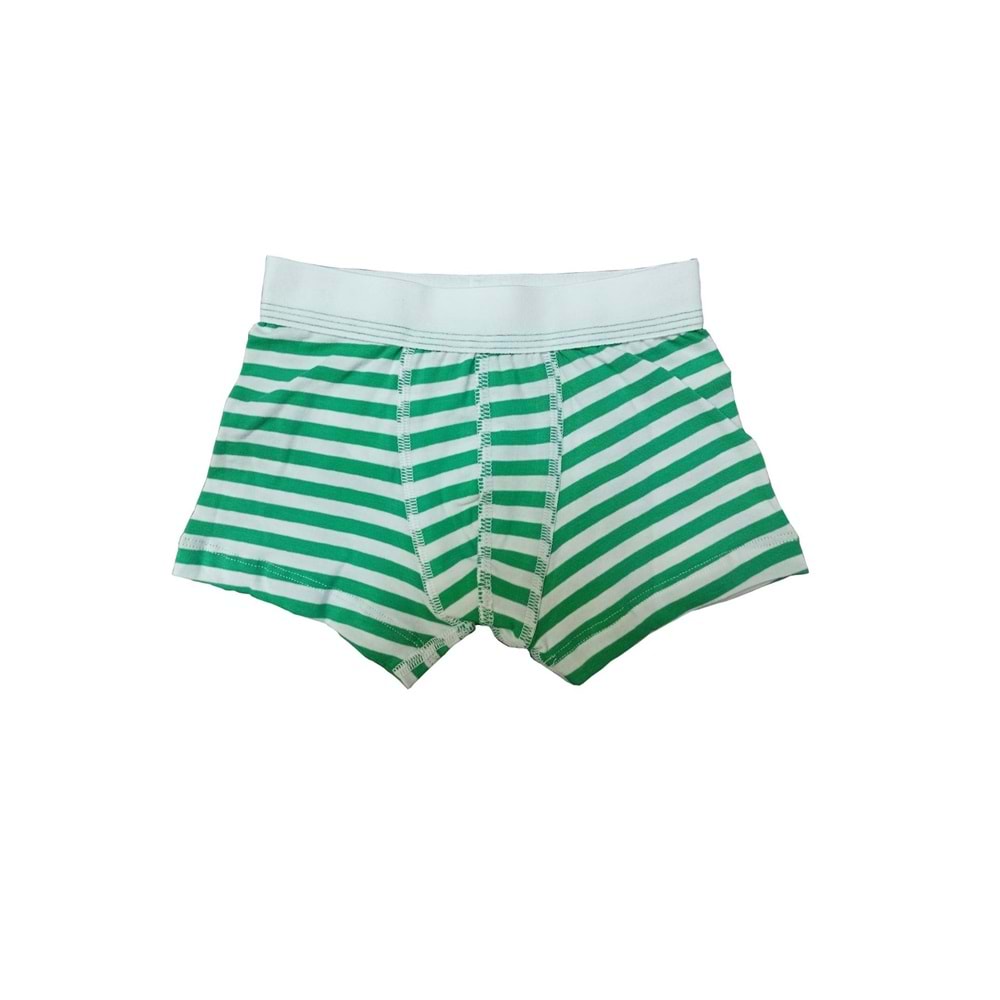 Blackspade Kampanyalı Erkek Çocuk Çizgili Pamuk Boxer - Blackspade - Çocuk İç Giyim - Yeşil - 5-7 YAŞ