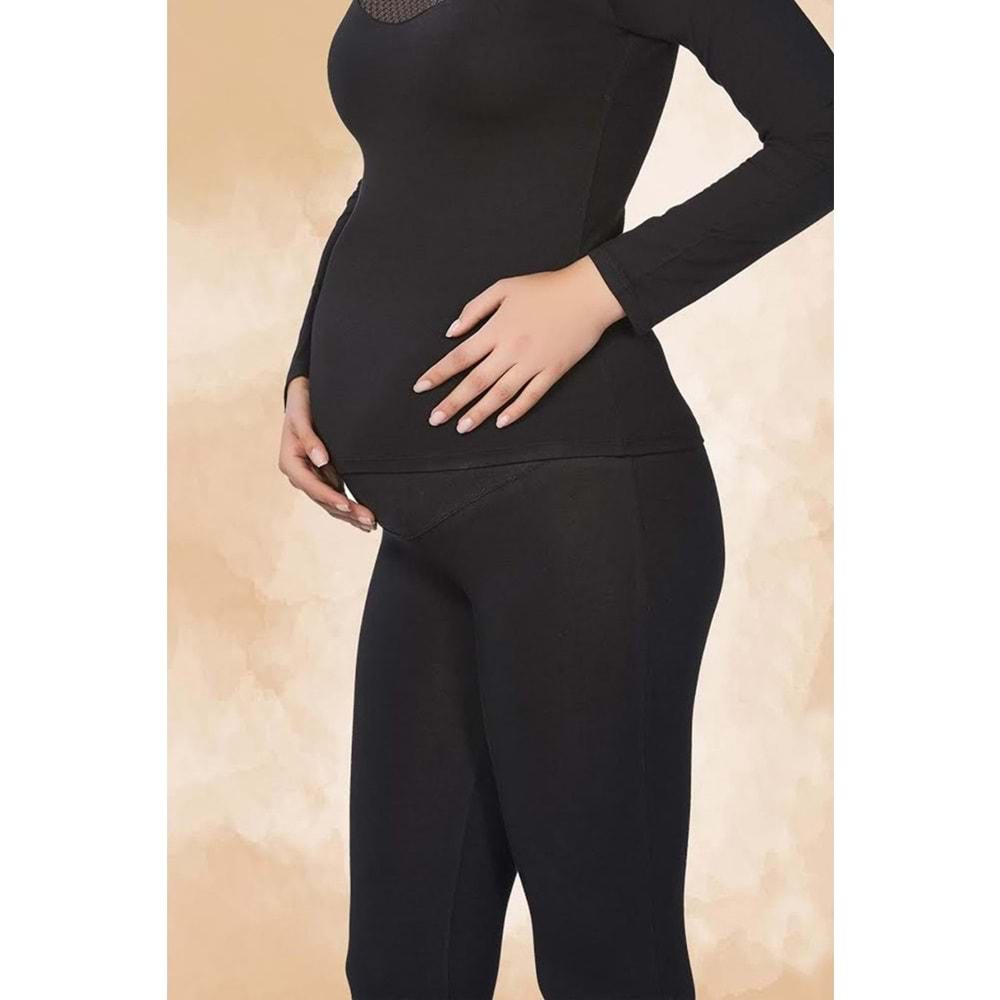 Belinay Modal Hamile Tayt 0509 - Belinay - Tayt - Siyah - M