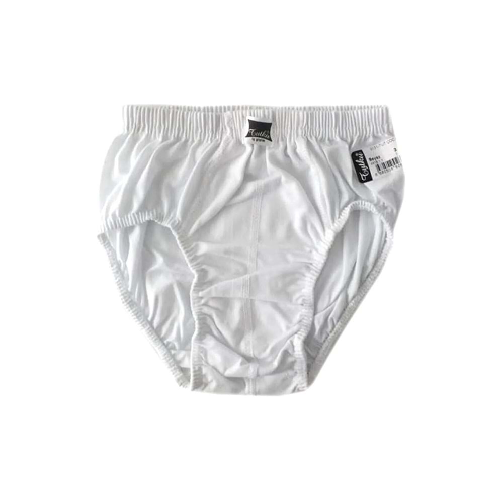 Tutku 0131 %100 Pamuk Erkek Çocuk Külot - Tutku - Külot - Beyaz - 2
