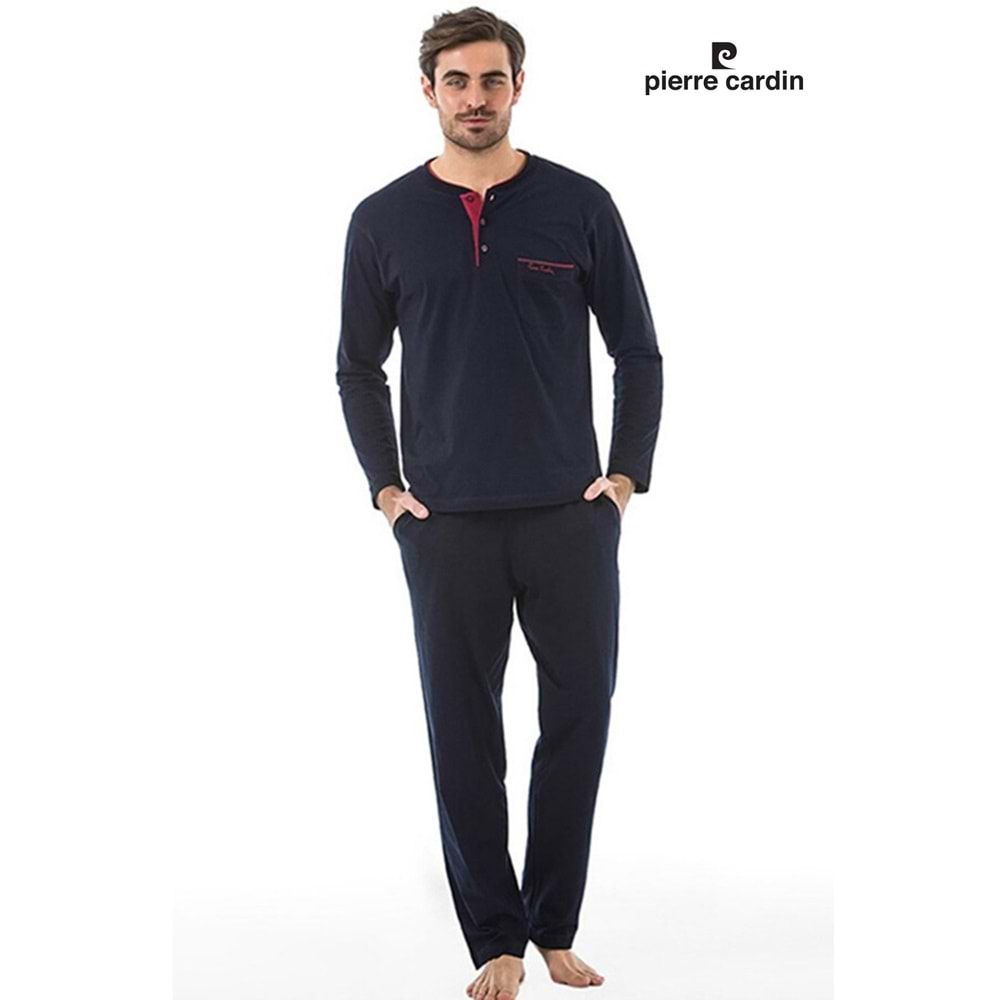 Pierre Cardin 5520 Saten Damat Çeyiz Pijama & Robdöşambr 5li Set - Pierre Cardin - 5 Li Damat Pijama Set - Bordo - S