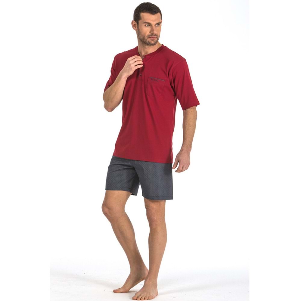 Pierre Cardin 5560 5li Penye Robdöşambr Çeyiz Damatlık Pijama Set - Pierre Cardin - 5 Li Damat Pijama Set - Lacivert - S