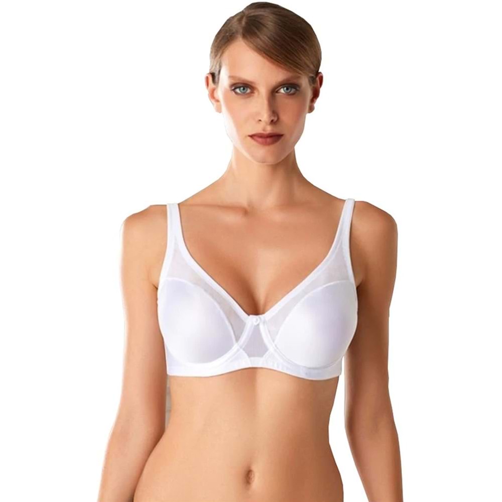 Pierre Cardin 7021 Diandra Balenli Toparlayıcı Sütyen - Pierre Cardin - Sütyen - Beyaz - 80 B
