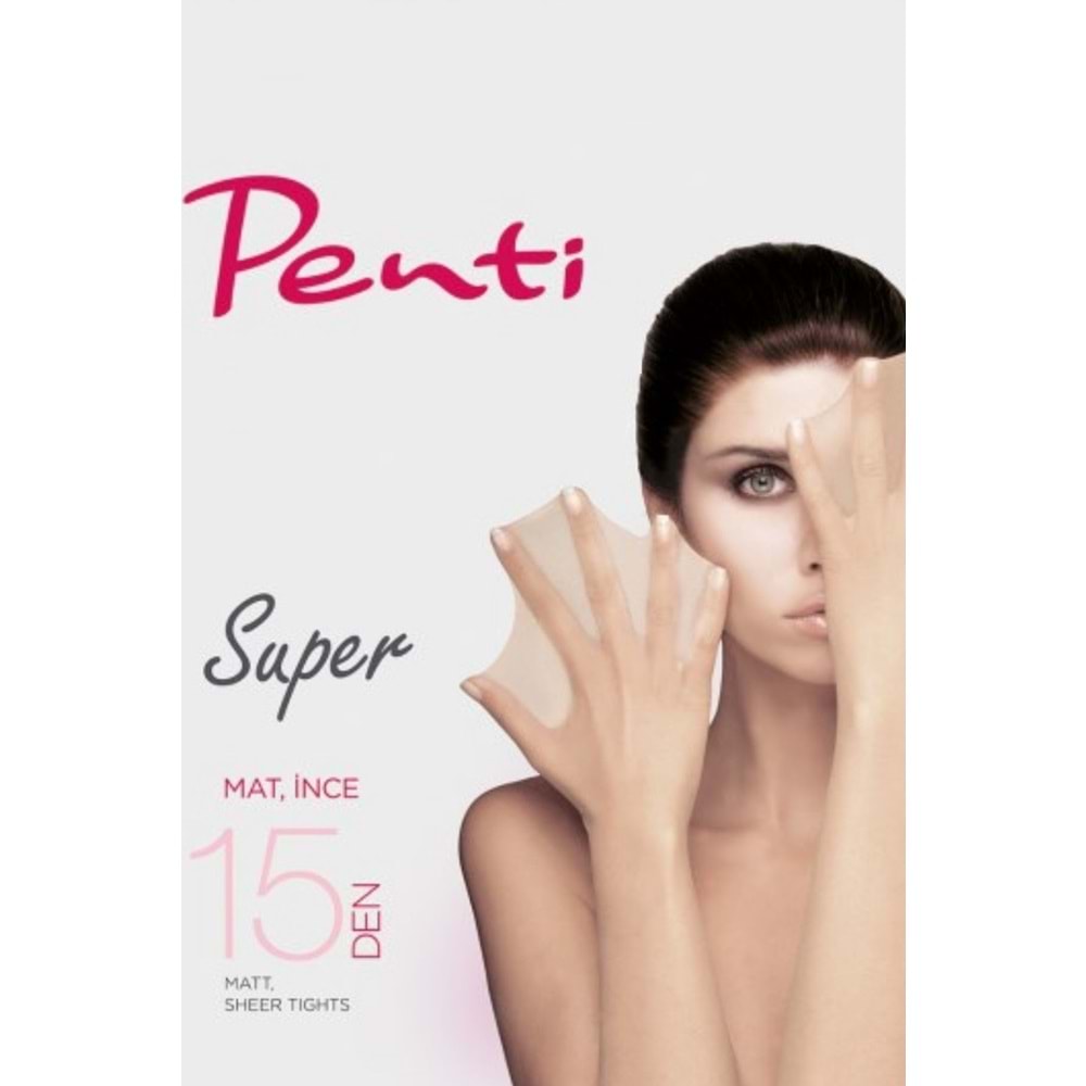 Penti Kadın Süper İnce Mat 15 Den Külotlu Çorap - Siyah 500 - 3 Beden