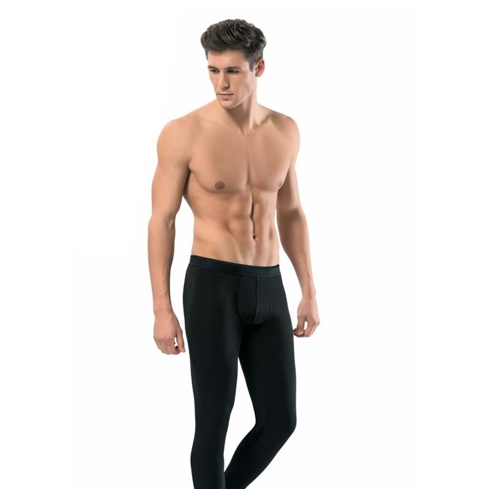 Tutku 0125 Erkek Termal Alt İçlik Tayt - Tutku - Termal İçlik - Siyah - S