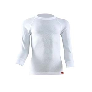 Blackspade 9265 Uzun Kol Çocuk Termal Fanila - Blackspade - Uzun Kollu O Yaka Termal - Beyaz - 4 5 YAŞ