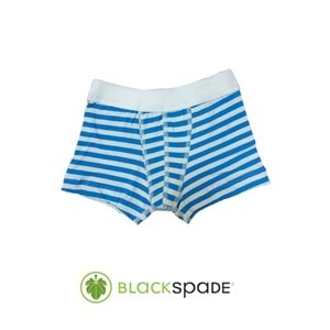 Blackspade Kampanyalı Erkek Çocuk Çizgili Pamuk Boxer - Blackspade - Çocuk İç Giyim - Mavi - 2-4 YAŞ