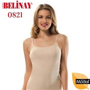 Belinay İp Asklılı Modal Yumuşak Bayan Atlet 0821 - Belinay - Ten - XL