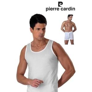 Pierre Cardin Erkek Pamuklu Atlet Boxer Takım 130 - Beyaz - S