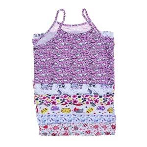 Tutku 6 Adet Kız Çocuk Elastan Empirme İp Asklı Renkli Atlet - Tutku - Atlet - Karışık Desen - 7-8 YAŞ