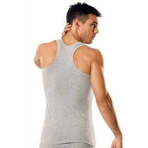 Tutku 0118 %100 Pamuk Rambo Spor Erkek Atlet - Tutku - Atlet - Gri - XL