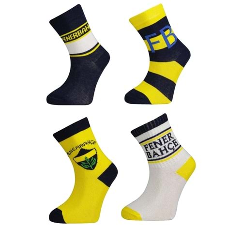Çimpa Çocuk Taraftar FB Pamuk Çorap 4 Çift