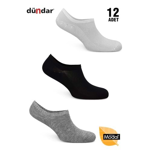 12 Adet Dündar Kadın Sneaker Çorap Modal Görünmez Çorap