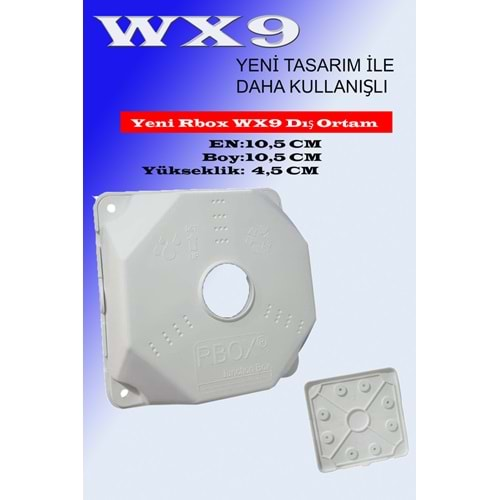 15 ADET Yeni Rbox WX9 Güvenlik Kamera Beyaz Mini Buat+Kapak