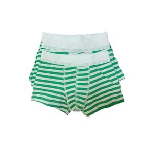 3 Adet Blackspade Kampanyalı Erkek Çocuk Çizgili Pamuk Boxer - Yeşil - 13-14 YAŞ