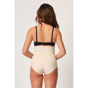 Emay Lazer Kesim Yüksek Bel Kadın Slip Korse 2708 - Emay - Korse - Ten - S