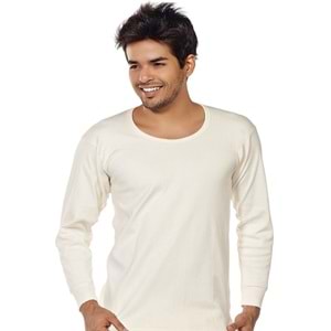Tutku İnterlok Erkek Uzunkol Kışlık Pamuklu İçlik Fanila 0112 - Tutku - Termal İçlik - Krem - 6