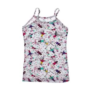 Tutku 6 Adet Kız Çocuk Elastan Empirme İp Asklı Renkli Atlet - Tutku - Atlet - Karışık Desen - 7-8 YAŞ