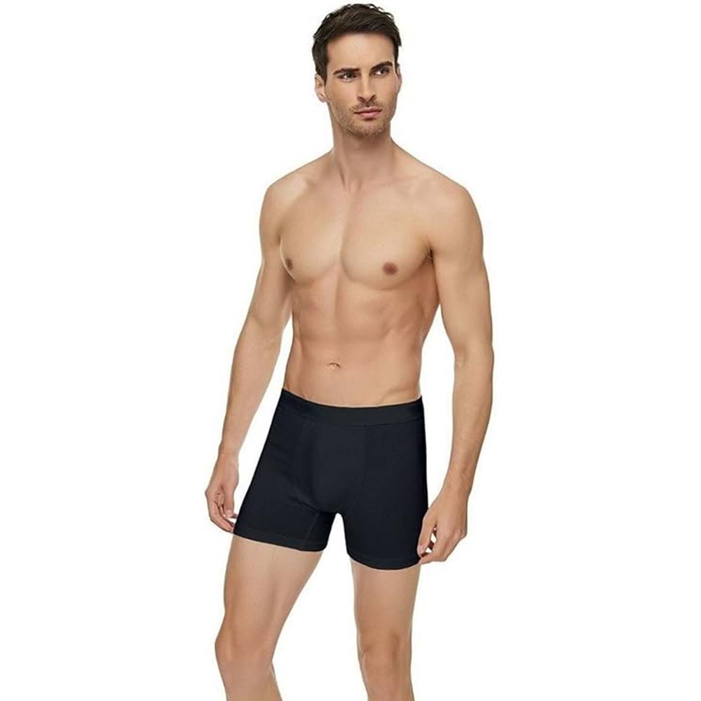Tutku Elit Erkek Modal Elastan Likralı Boxer 1251 - Siyah - S